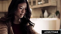 Timid Roommate Seduced Into First Threesome!